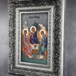 Света Тројица - сребрни рам ПРЕМИУМ